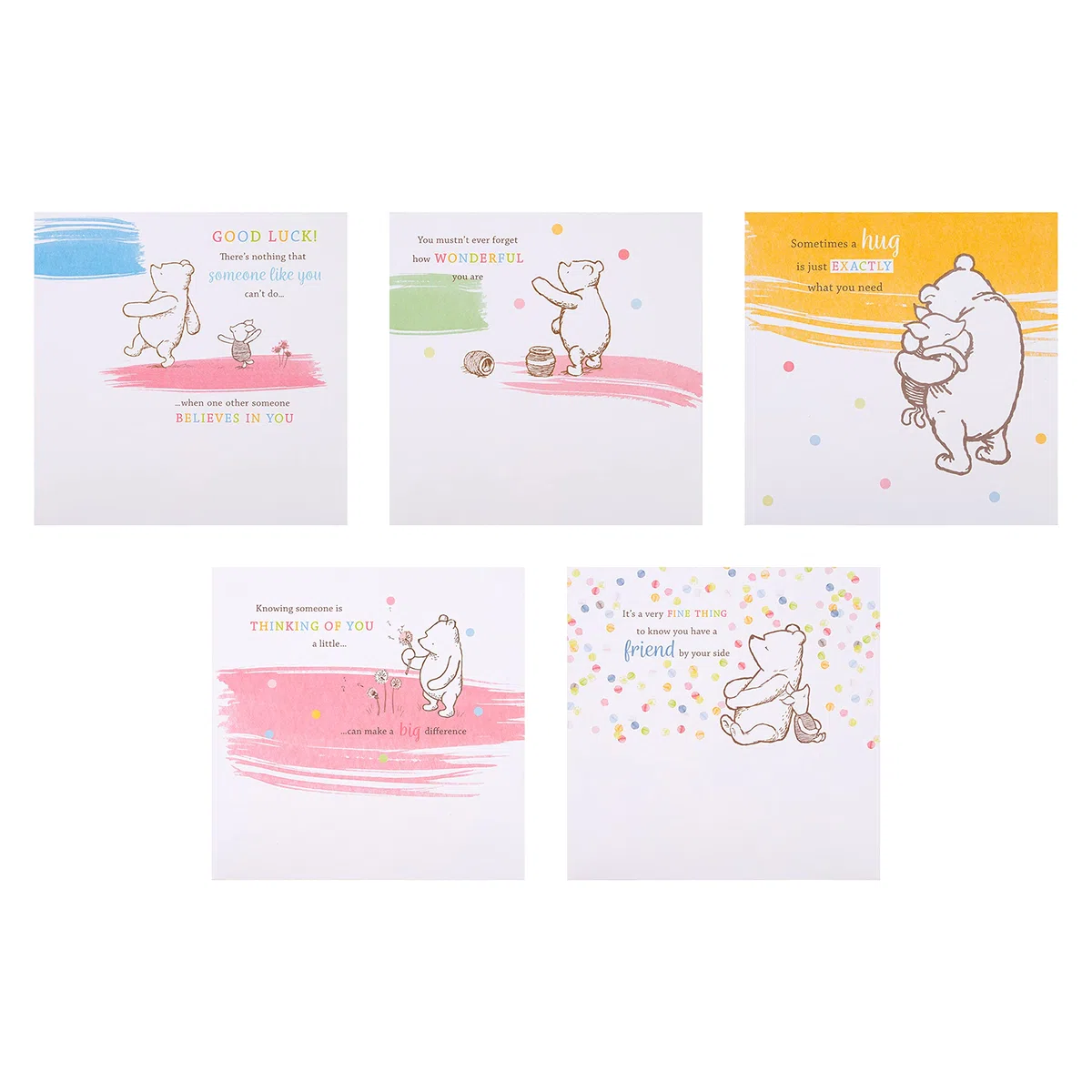 Hallmark Tarjetas surtidas – Multipack de 10 en 5 diseños de Winnie The Pooh de Disney
