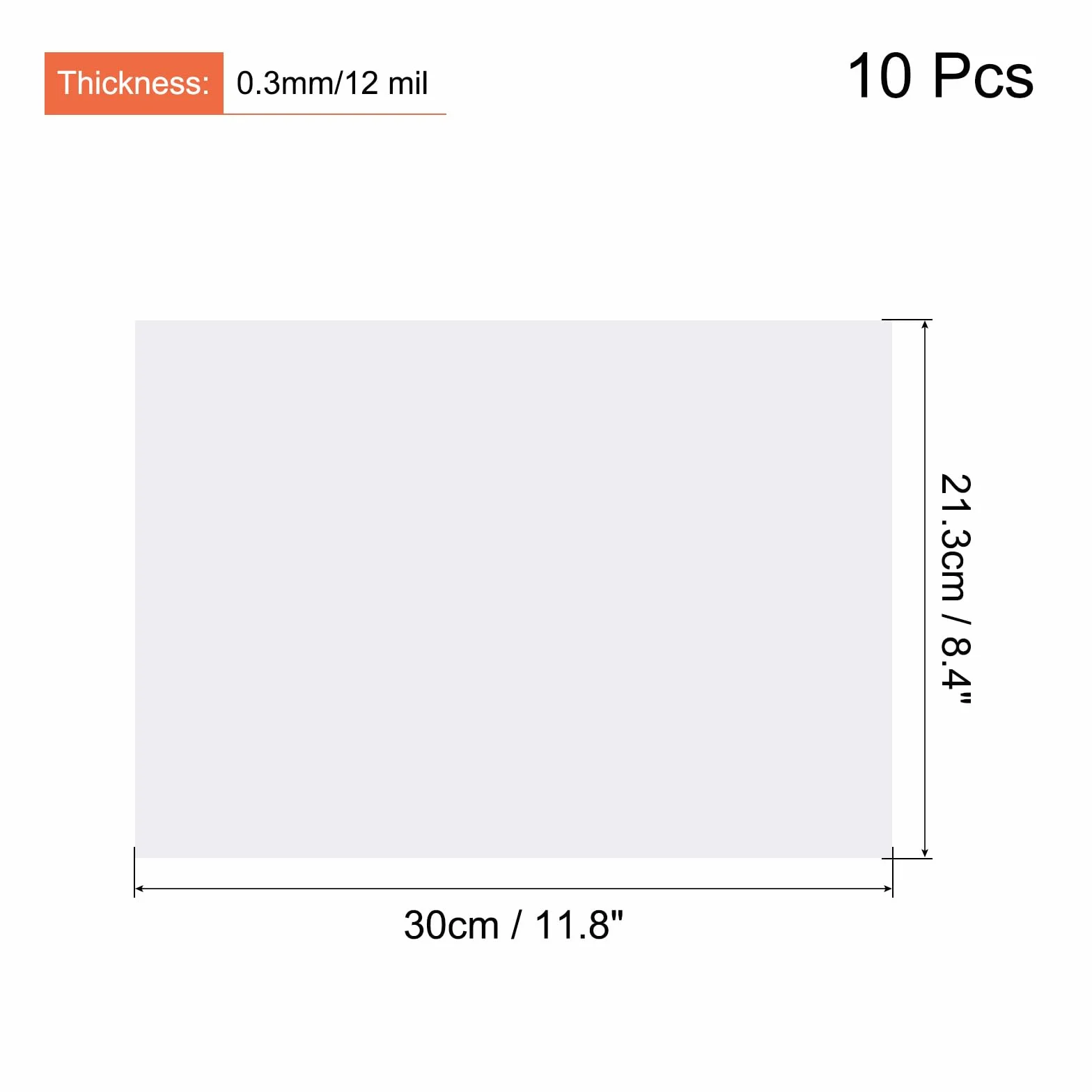QUARKZMAN 10 Hojas de Laminado Autoadhesivas A4 Transparentes 21.3x30cm para Fotos y Documentos, No se Necesita Máquina