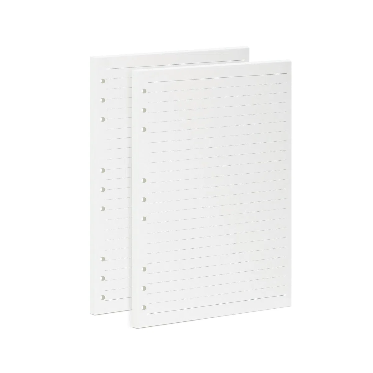Hojas para Carpeta de Anillas B5-90 Hojas Rayadas, Papel de 100g/m², 9 Agujeros | Compatible con A5 | Ideal para Cuaderno Universitario, Tomar Apuntes, Oficina y Estudio (18x25,5 cm)