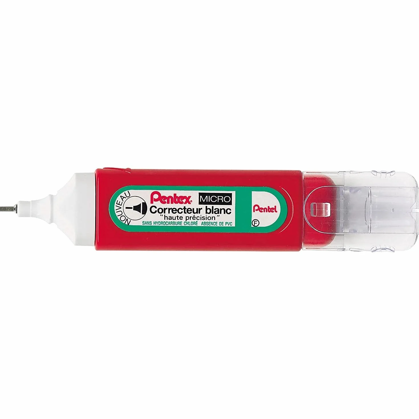 PENTEL Pentex ZLC31-W - Lote de 3 bolígrafos correctores (punta fina, 12 ml)