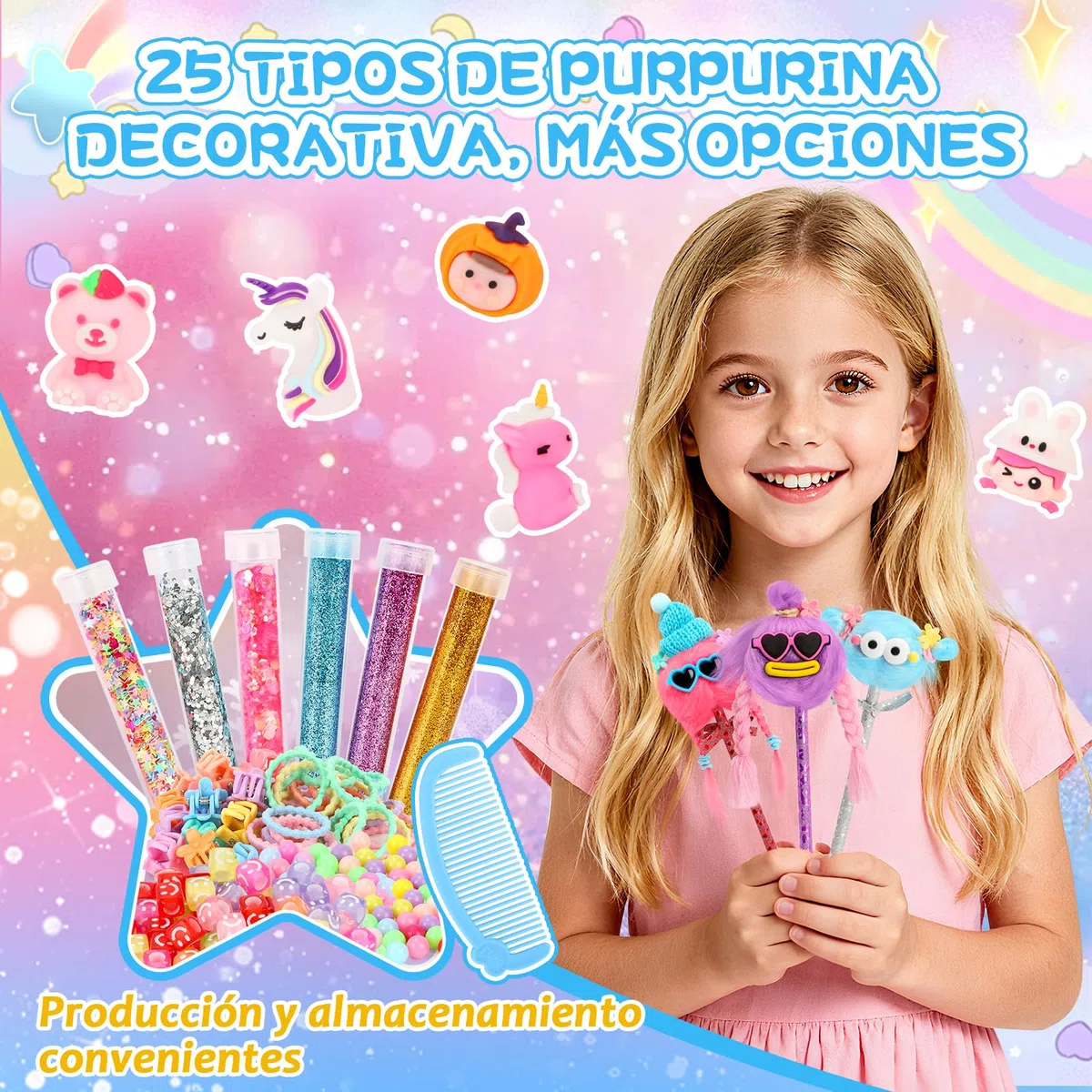 Charmofun Laboratorio de Bolígrafos, Kit de Creación de Bolígrafos, Juego Hacer Crear Bolígrafo Personalizado, Fábrica Bolígrafo Propios, Kit Creativo Manualidades Niñas y Niños (Edición Estándar)