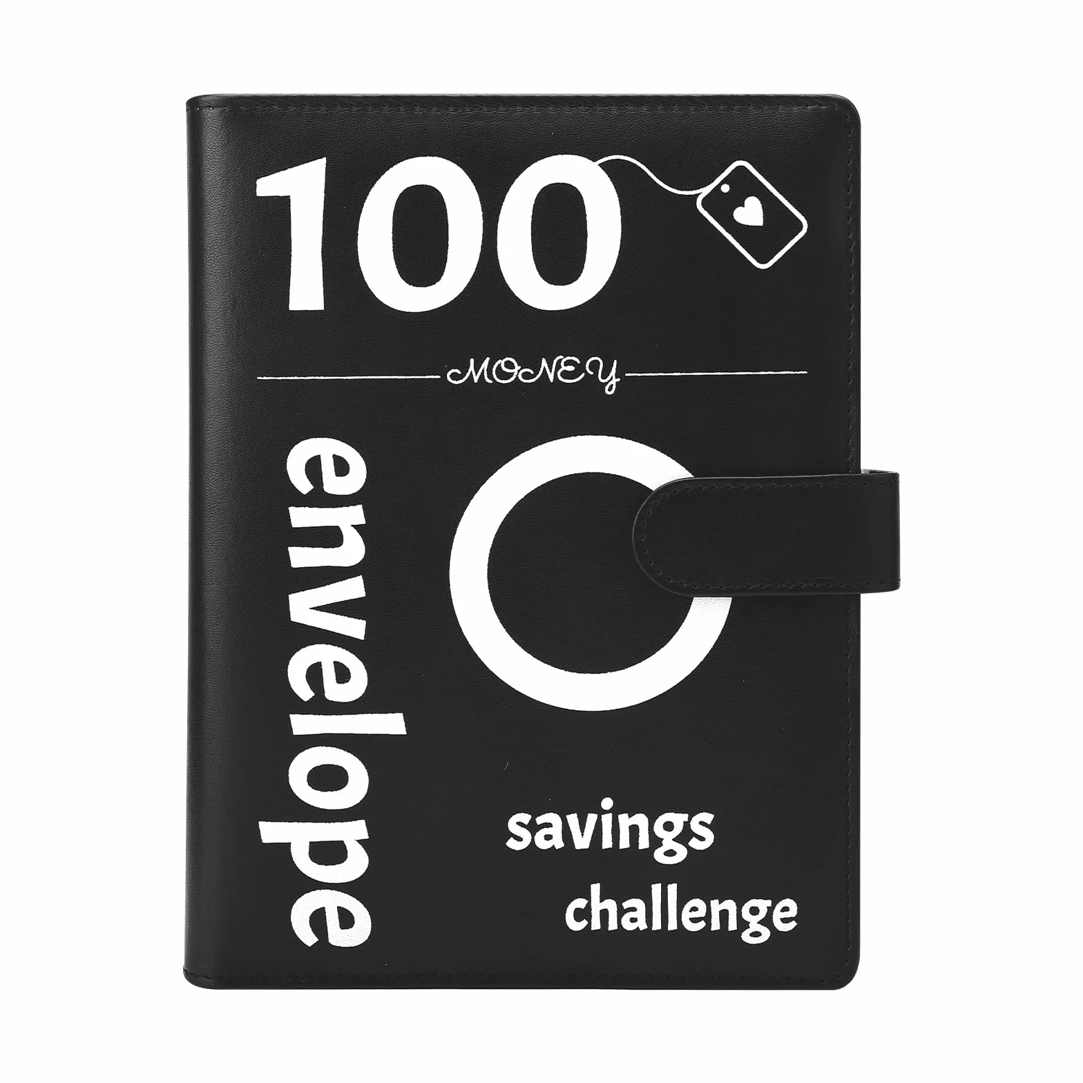Envelope Challenge Binder: Divertida carpeta presupuestaria para ahorrar €5,050 con sobres de dinero, desafío para planificadores de presupuestos (negro)