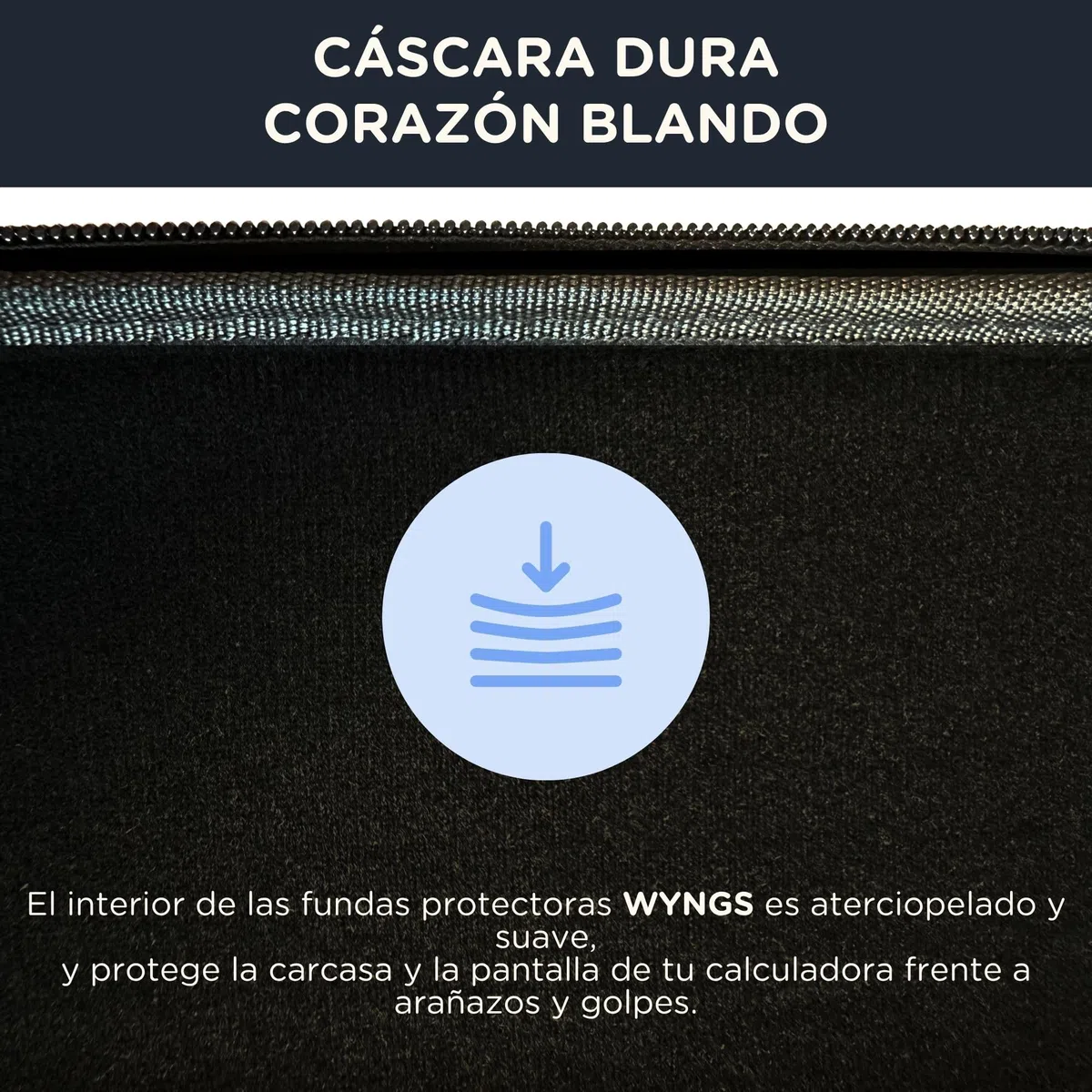 WYNGS Funda Protectora Gris Oscuro Compatible con la calculadora HP 12C Platinum