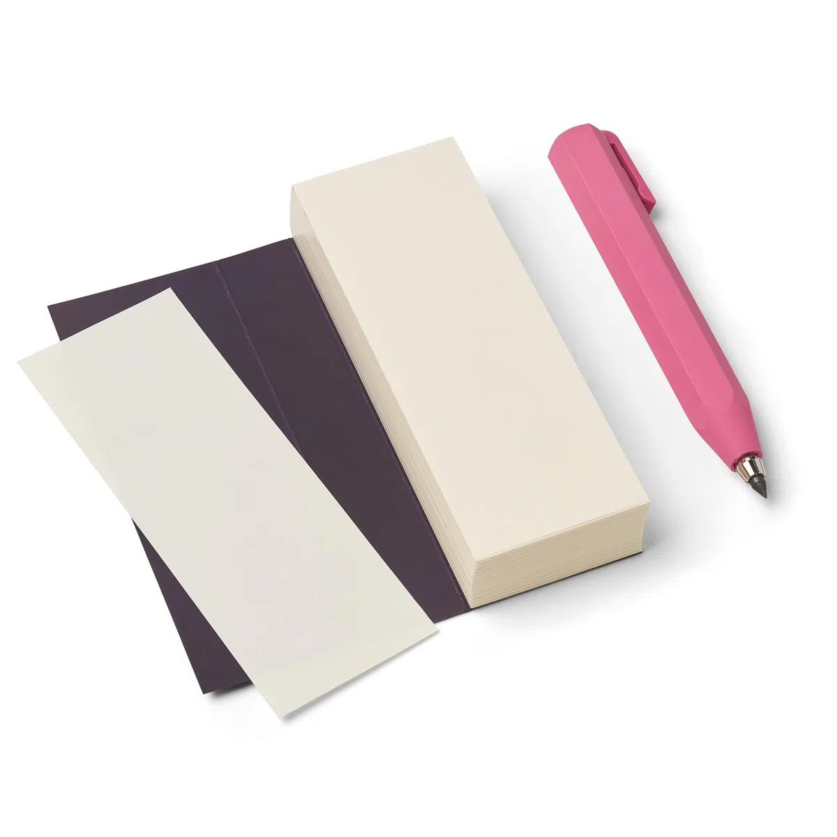 FABRIANO 06803002 - Set de lápices Inspira Shorty con lápiz automático, morado, bloc de notas, bloc de dibujo, set de regalo para estudiantes, artistas y amantes de la escritura