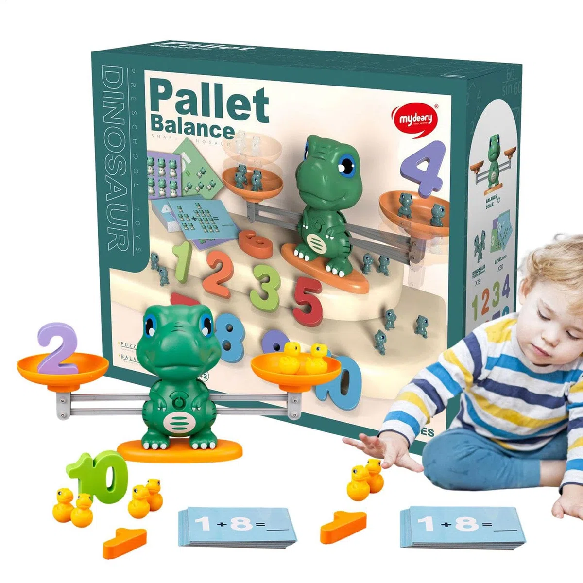 Generisch de báscula de matemáticas, Juego de conteo, de cálculo con báscula, para niños y niñas, para guardería, Preescolar, educación en casa, Noche Familiar, Regalo de cumpleaños