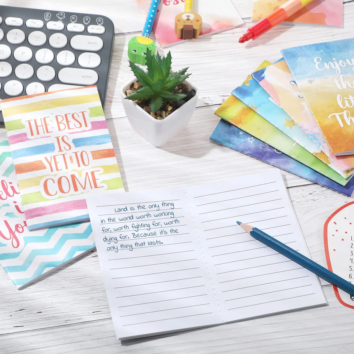 24 Blocs de Notas Inspiradores de Tapa Blanda Mini Cuaderno de Citas Motivacionales Diario de Bolsillo Colorido Pequeño Cuaderno Inspirador para Viajes Oficina Escuela Regalo 12 Estilos