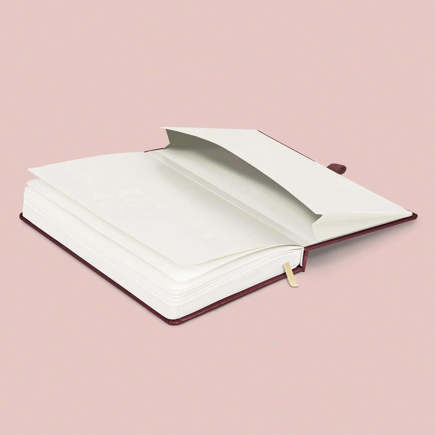 NOTIQUE Cuaderno a rayas, tapa dura, cuaderno, diario, diario con banda elástica y soporte para bolígrafo, 15 x 21 cm, 192 páginas (burdeos, a rayas)
