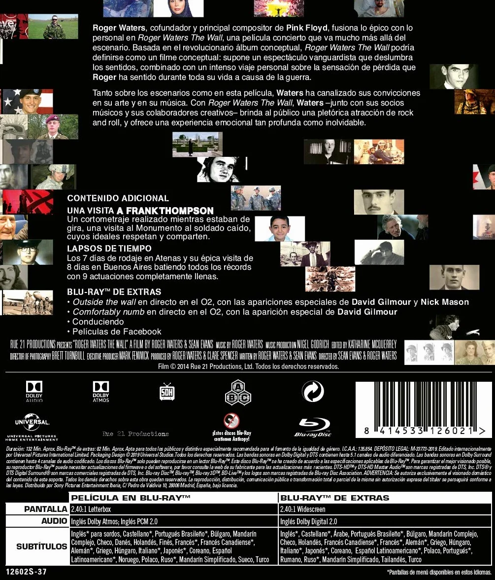 Roger Waters: The Wall (Blu-ray + Blu-ray Extras) [Blu-ray]