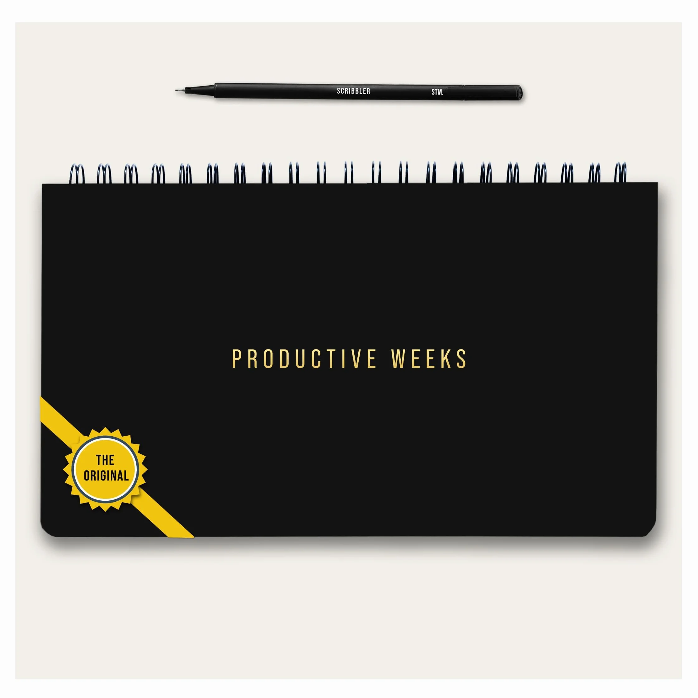 Undated Weekly Planner 2025 | Daily Agenda To Do List Notepad Day Planner Notebook | Monthly School Task, Work Schedule Planners | Yearly Horizontal Calendar Spiral Desk Organizer | V1