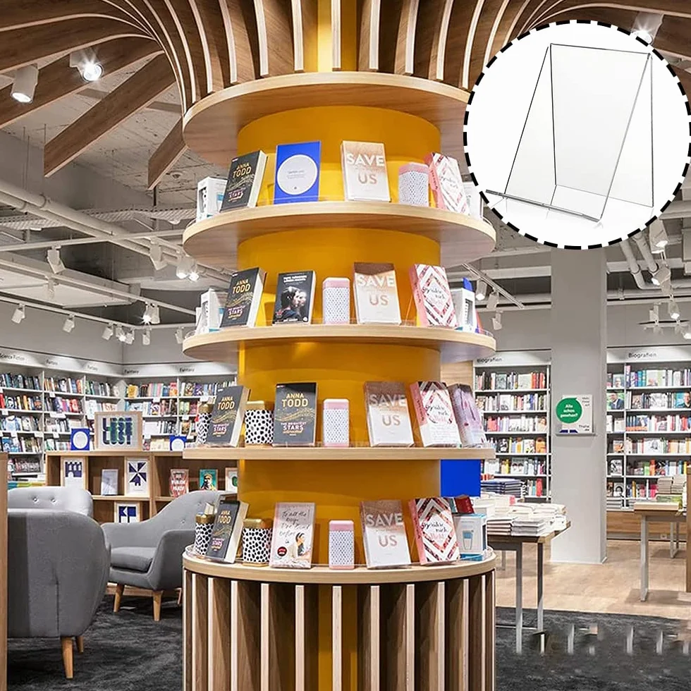 Soportes de Acrílico para Libros, 3 Piezas Soporte de Libro, Atril Libros, Atril Plastico, Transparente Plastico Soporte para Cartel Teléfonos, Letreros, Folletos, Carteles Menús, Revistas Folletos