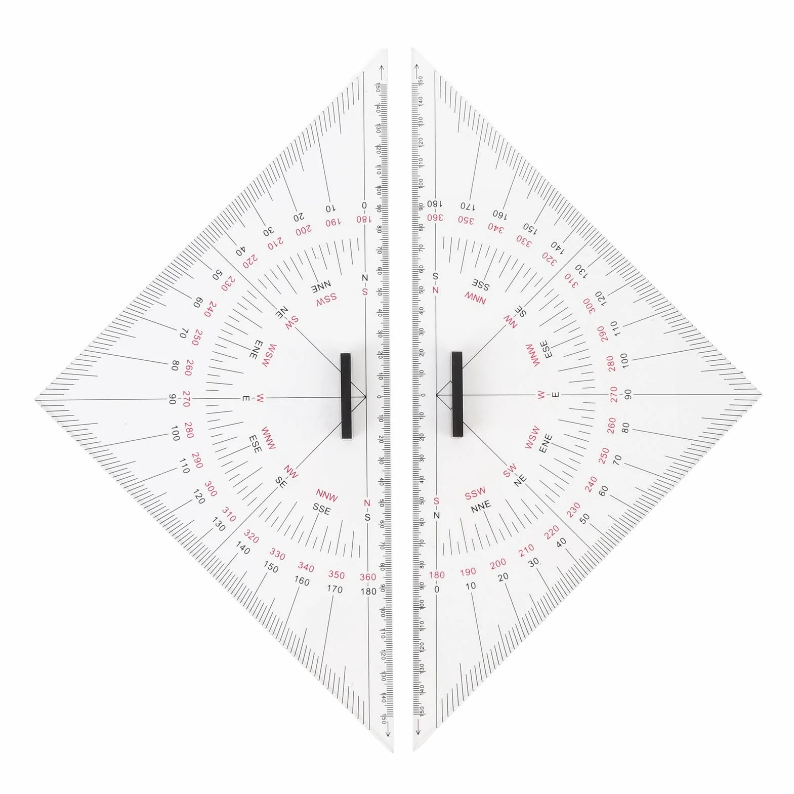 Sustantivo de Dreieck, Regla de Acrílico Largo y Lastreador -kala -diagram -triangular para Navegación Náutica