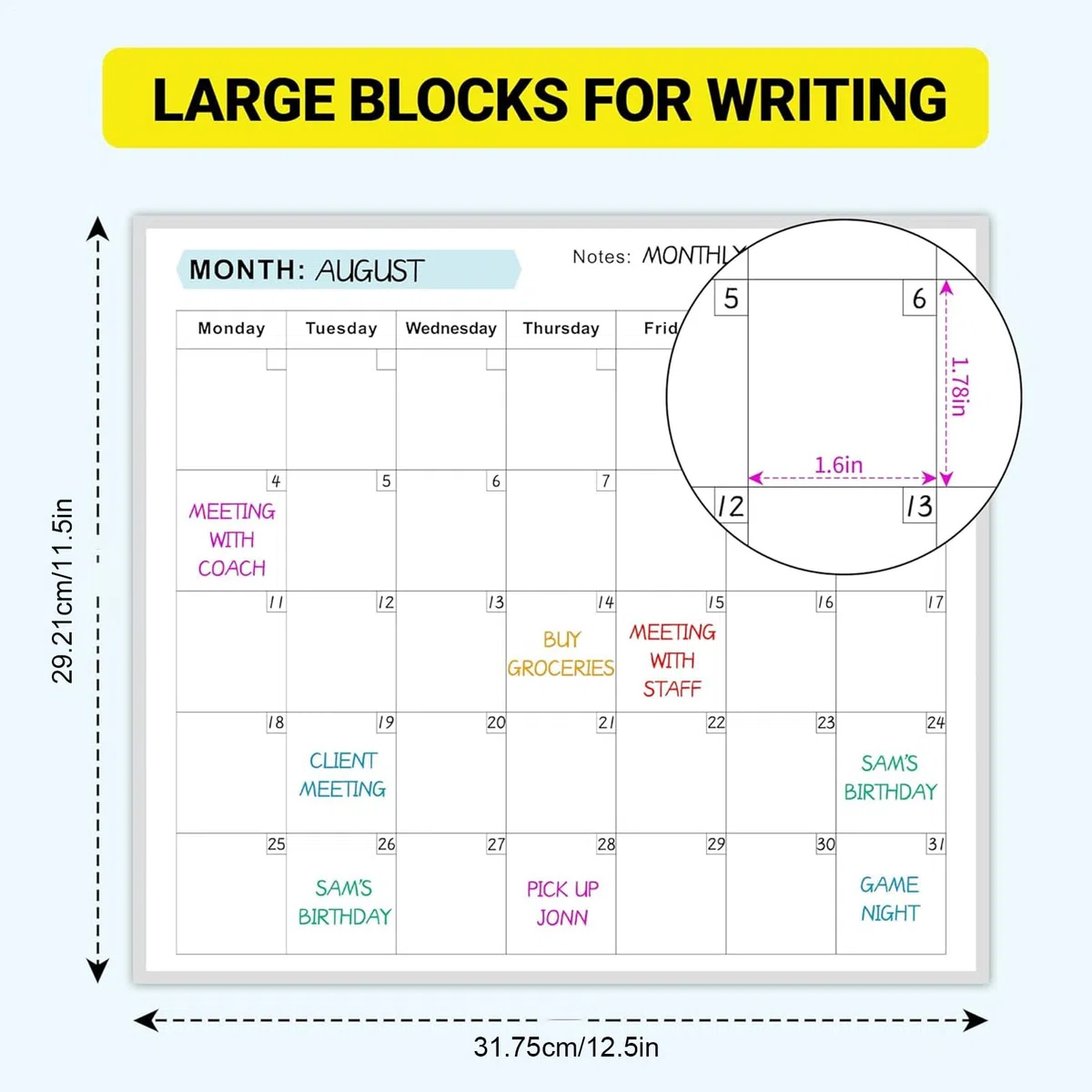 Planificador Anual 2026 Pared, 150 X 85cm Calendario Anual Pizarra Blanca Borrable En Calendario Planificador Anuals Borrable - Calendarios Anuals De Pizarra En Reutilizable Para