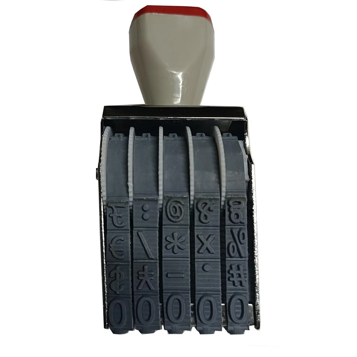 ZENG 5 Digits Sello de numeración Ajustable,Oficina Sello 5 Bandas 7mm x 5mm De Caucho 0-9 Números Números,Tamaño de impresión 7 x 35 mm-negro