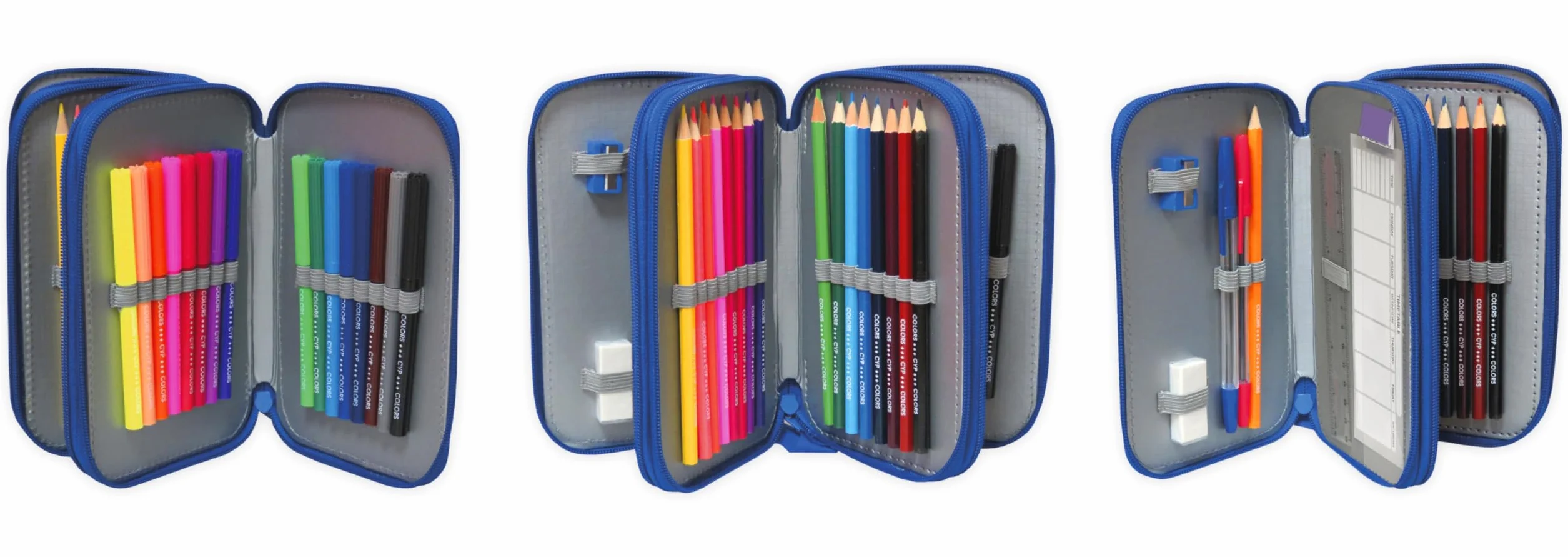 CYPBRANDS Stumble Guys, Plumier 3 Pisos, con Material Escolar, Estuche Completo, Licencia Oficial, para Niños y Niñas, Diseño Divertido