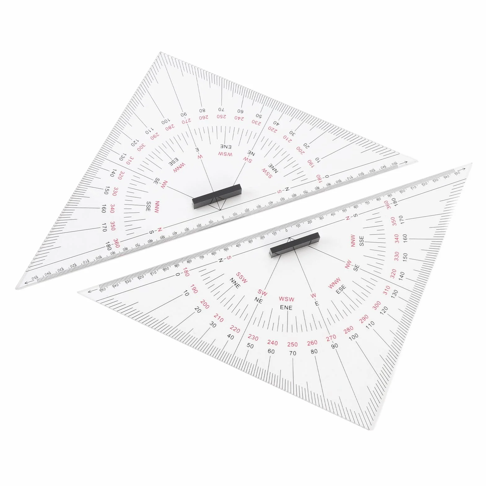 Sustantivo de Dreieck, Regla de Acrílico Largo y Lastreador -kala -diagram -triangular para Navegación Náutica