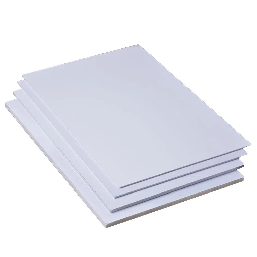 5 Piezas Láminas de PVC para Bricolaje Tablero de Espuma Manualidades Construcción de Modelos 200mm x 300mm x 2mm, Blanco