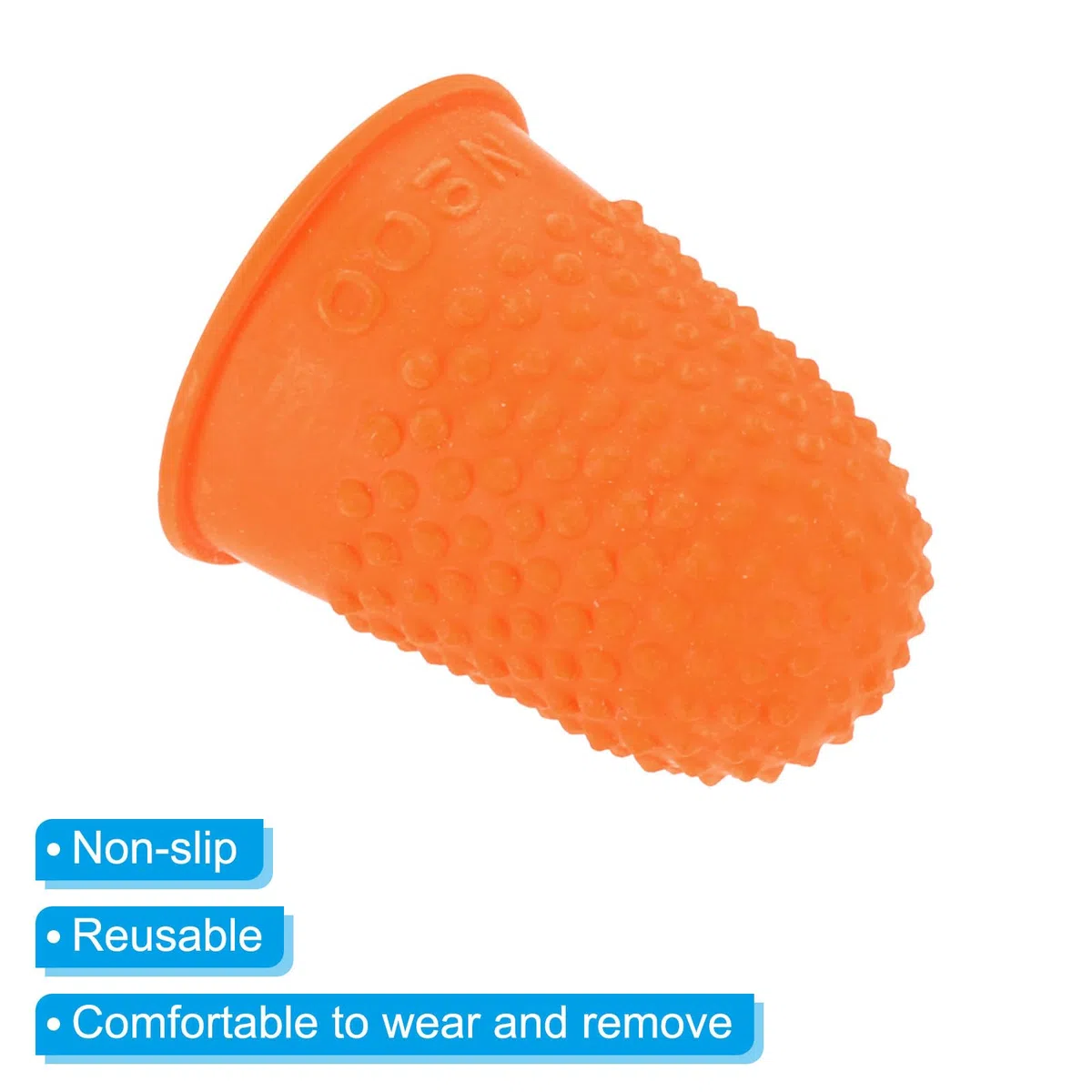 PATIKIL Goma Dedo Puntas, 20 Pieza Silicona Pulgar Dedo Punta Protector Cubiertas Protección Almohadillas Dedal Agarres para Oficina Cuenta Costura, Multi Color Tamaño Surtido
