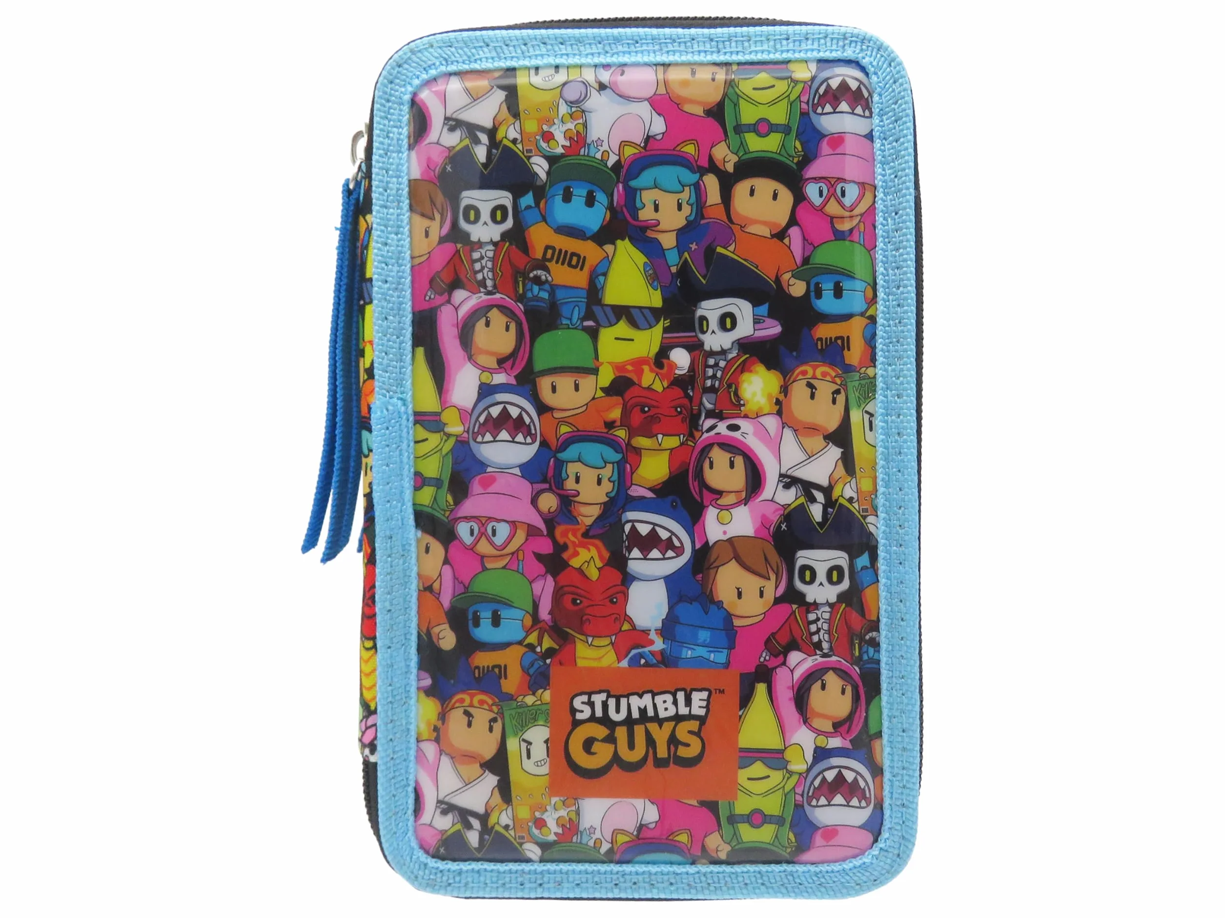 CYPBRANDS Stumble Guys, Plumier 3 Pisos, con Material Escolar, Estuche Completo, Licencia Oficial, para Niños y Niñas, Diseño Divertido