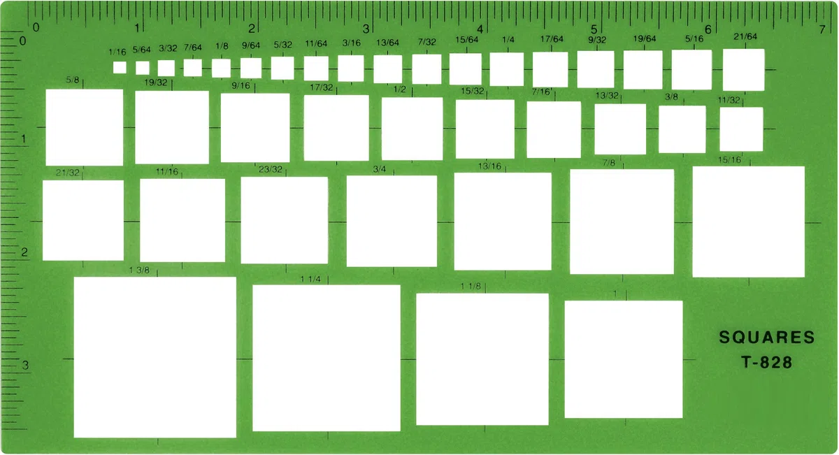 Plantilla de dibujo técnico Westcott (T-828)