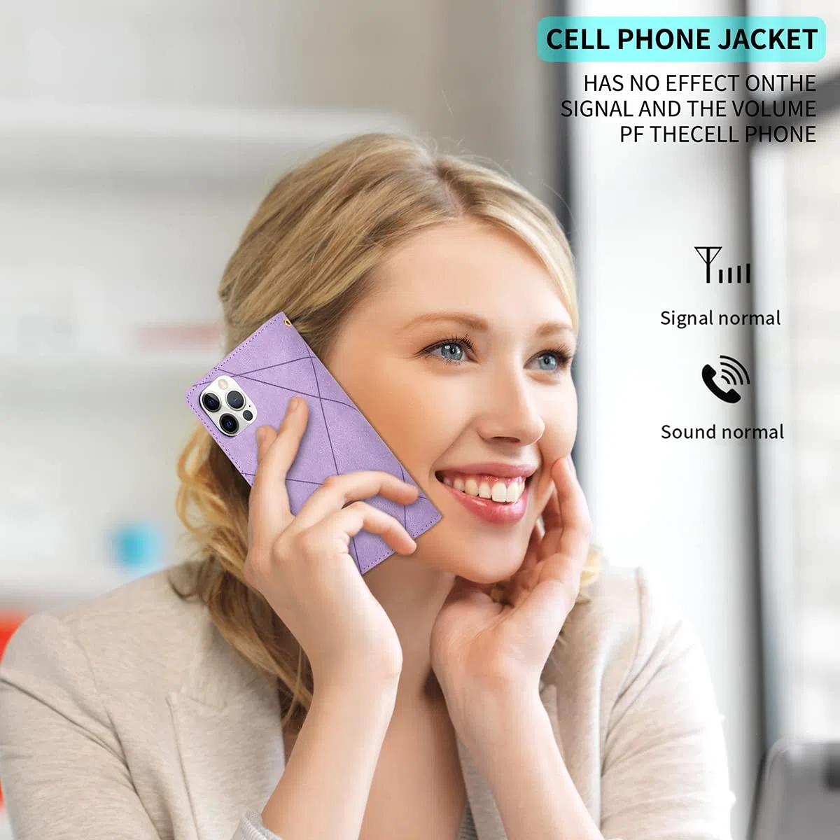 UEEBAI Estuche para iPhone 13 Pro 6.1 Inch, Cartera con Correa de Mano Cuero PU Funda Tapa Retro a Prueba de Golpes con 9 Ranuras para Tarjetas Función de Soporte Bolso Magnético - Diamante Violeta