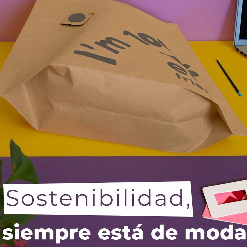 Sobres de Envío de Papel Biodegradables y Compostables 36x43.5 cm con Fuelle Inferior Paquete 25