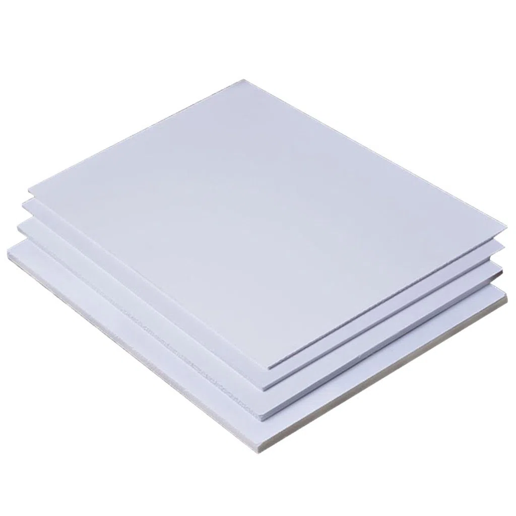 5 Piezas Láminas de PVC para Bricolaje Tablero de Espuma Manualidades Construcción de Modelos 200mm x 300mm x 2mm, Blanco