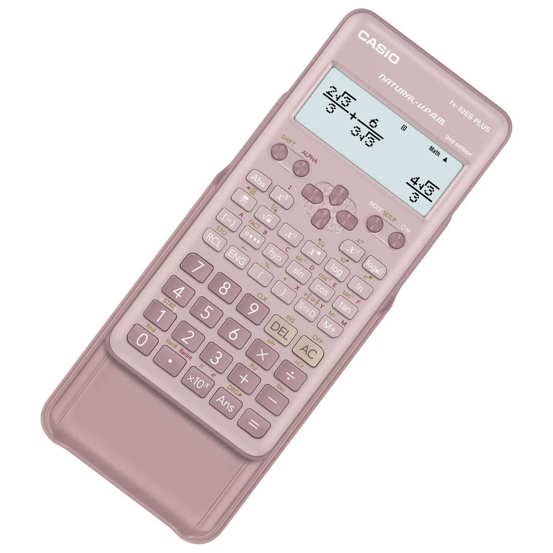 Casio Calculadora científica estándar Rosa, no programable, 10 + 2 dígitos, 252 Funciones, FX-82ESPLUS-2PKWDT