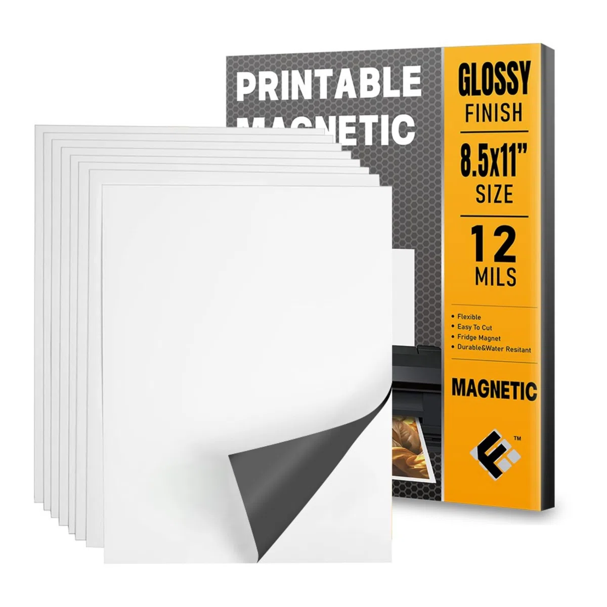 Papel magnético DIN A4, 10 unidades, mate, imprimible, impresora de inyección de tinta, imán de nevera, autoadhesivo, flexible, manualidades, placas magnéticas