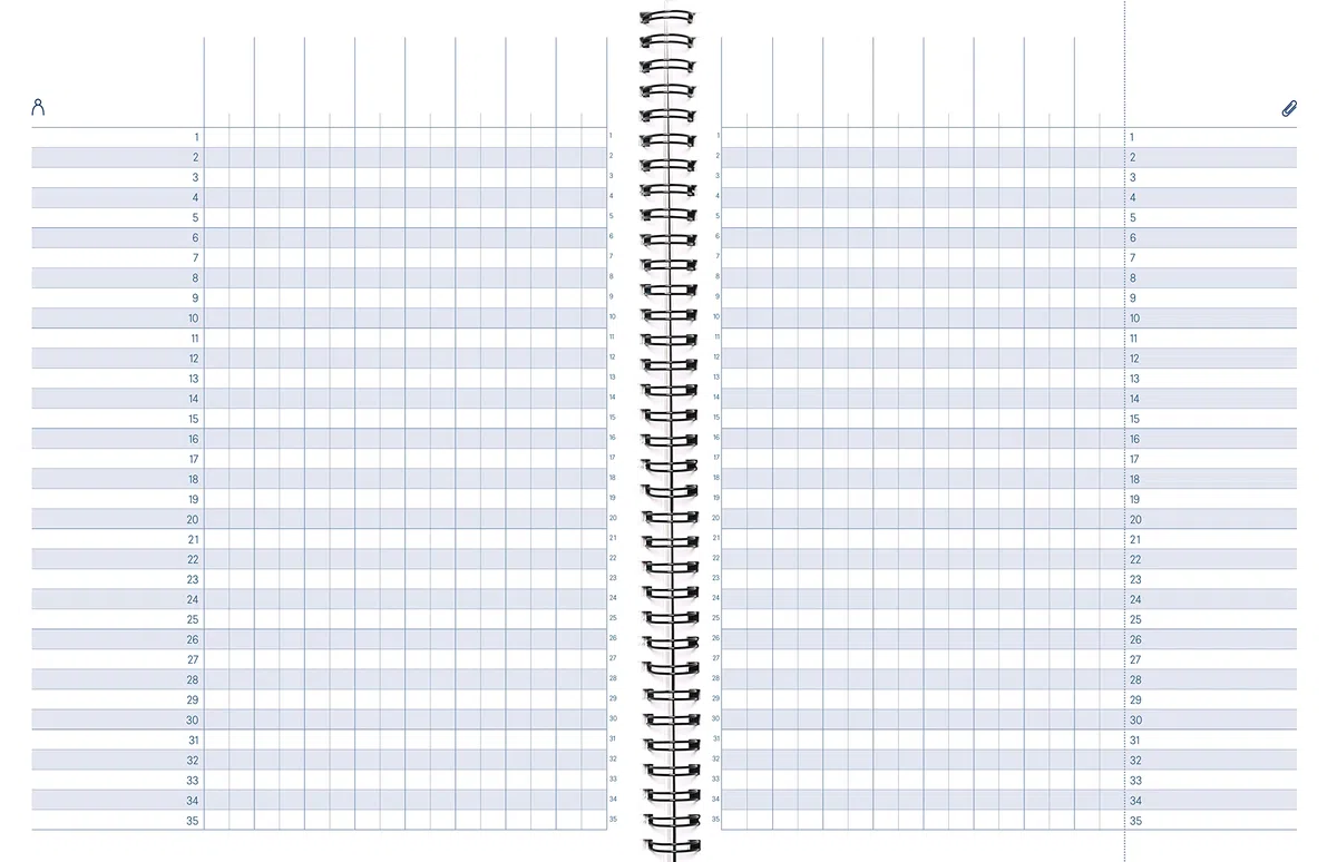 ADDITIO - La Agenda del Profesorado | Planificación trimestral | Semana vista | Evaluación | Tamaño 16,5 x 21,5 cm. | Español | Azul
