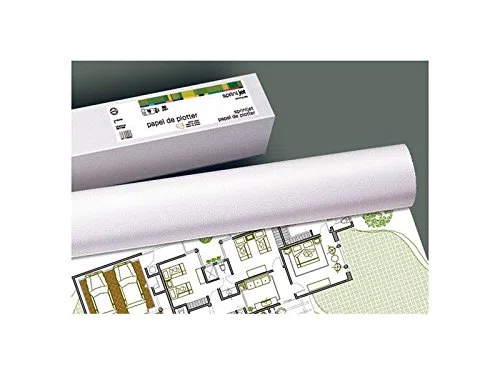 7610509 - Rollo de papel para plóter, 90 g, 610 mm x 50 m, Unidades contenidas: 1
