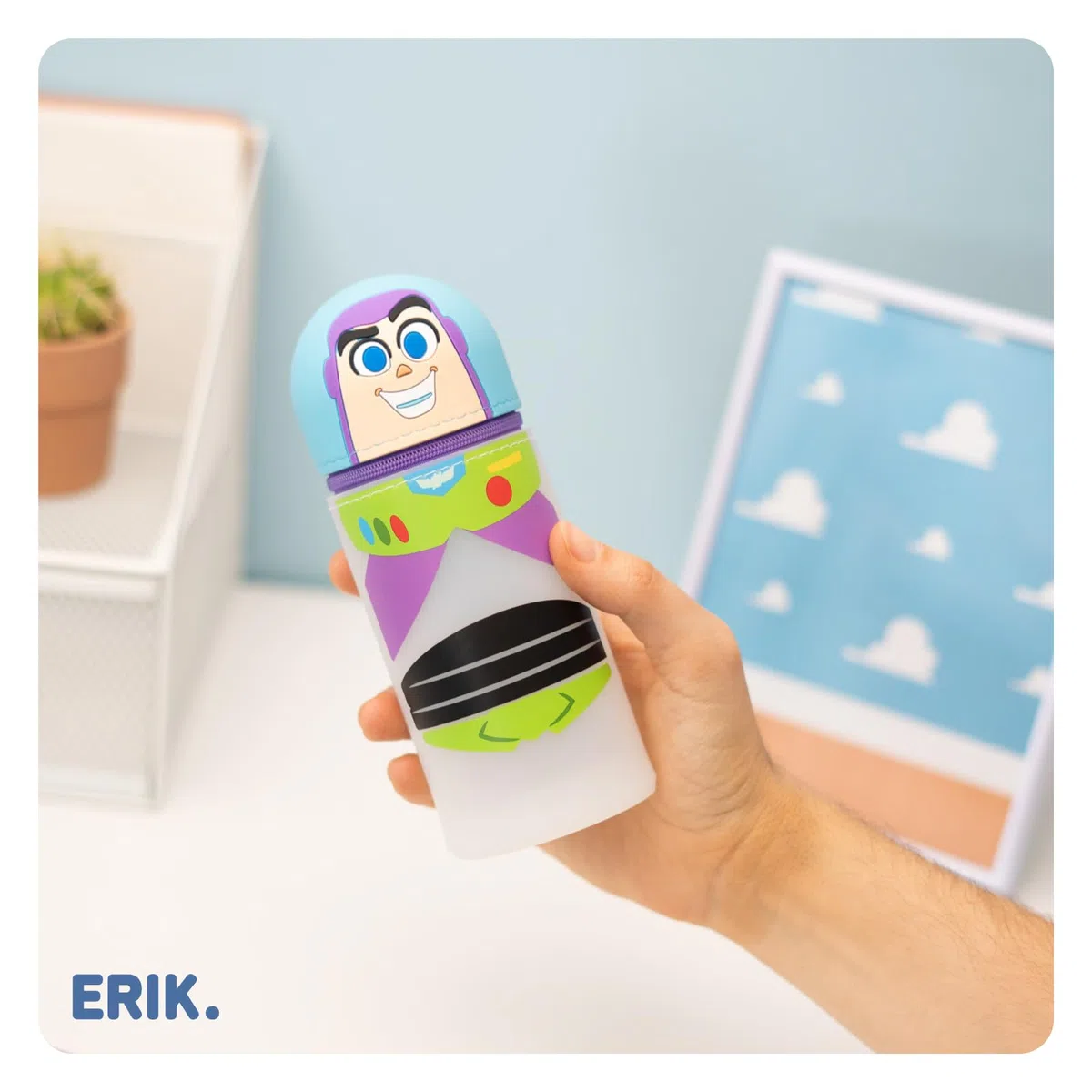 Estuche Escolar Toy Story Buzz Lightyear - Estuche pequeño de Silicona para niñas y niños │ Vuelta al Cole : Material Escolar y papeleria Disney│ Extensible, Impermeable y con Cremallera