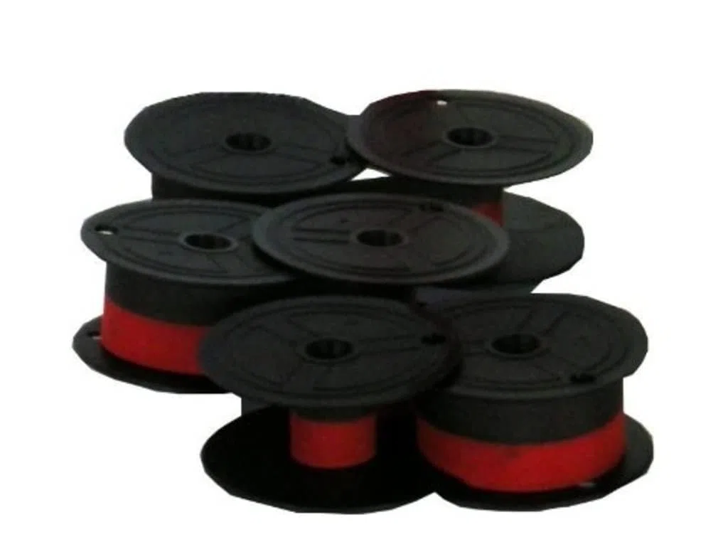 Generi Cinta - Paquete de 3 cintas compatibles con Olivetti COLLEGE LOGOS/LOGOS 650/654/662/682D/682 S/692/802/812/902/912/SERVIMATIC 35/SUMMA 22/SUMMA 32 CANO Negro/Rojo (Gr. 51) (80) Talla 406)
