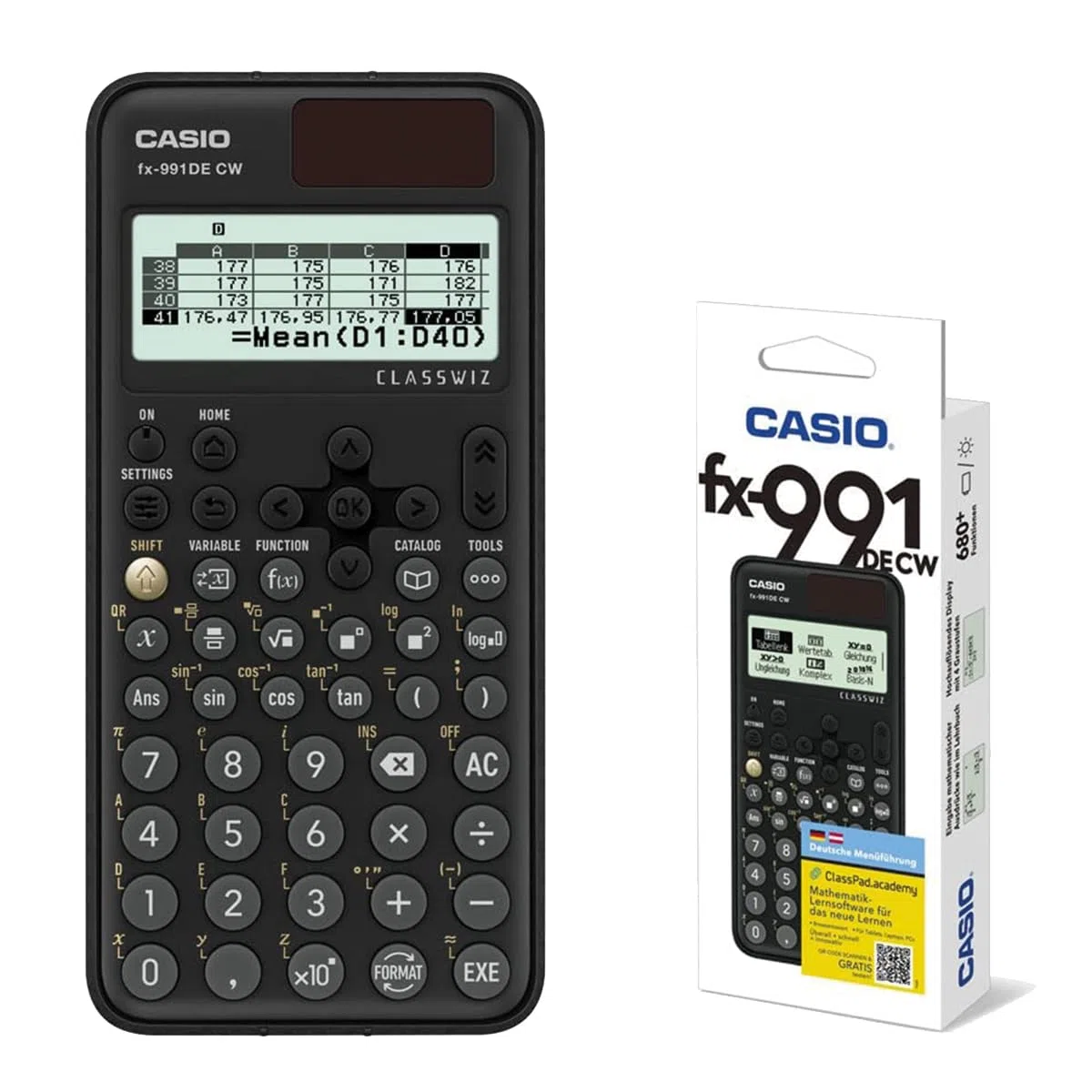 Casio FX-991DE CW ClassWiz calculadora científica técnica Idioma: Alemán