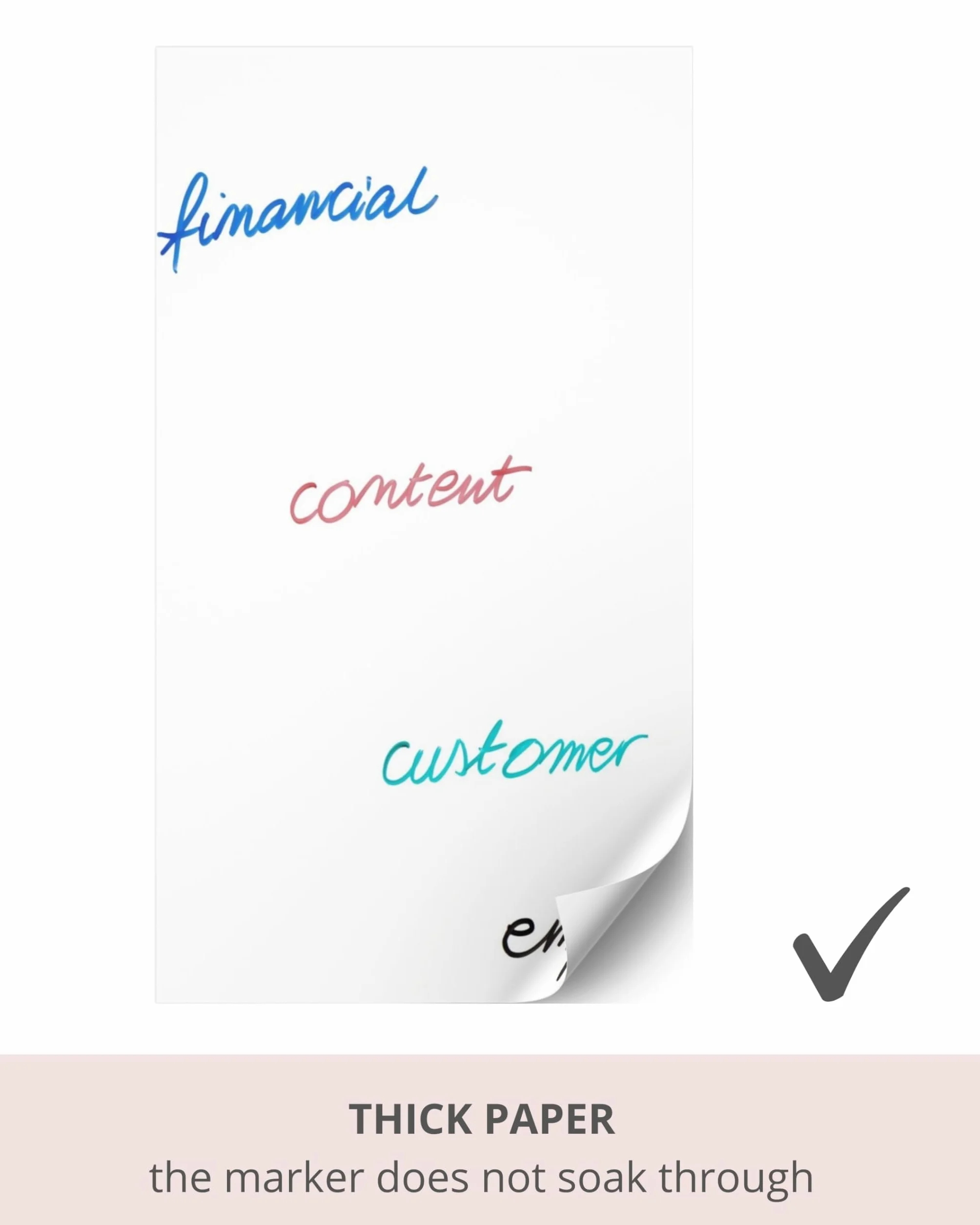 D.RECT Bloc de Flipchart Blanco 650x1000 mm - Bloc de Papel para Rotafolios de 80 g/m², 50 Hojas, 5 Orificios - Ideal para Oficina, Presentaciones y Hogar