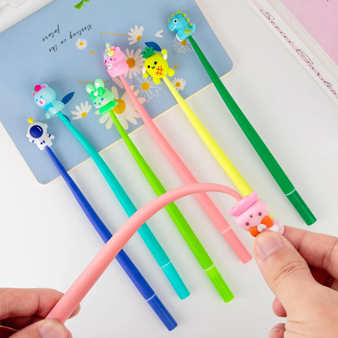 30 Bolígrafos Divertidos para niños,Kawaii Bolígrafo Silicona Animales,Bolígrafos Squishy ayuda,Relajarse, Detalles Cumpleaños Niños,Regalos Cumpleaños Niños Colegio y Fiestas (YYB-30)