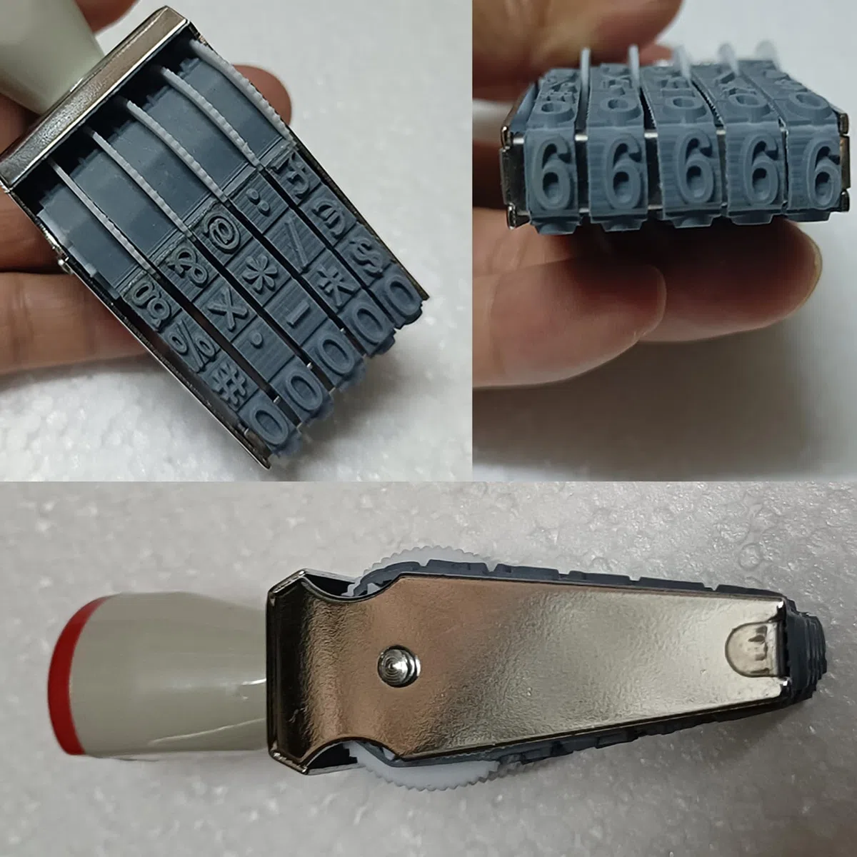 ZENG 5 Digits Sello de numeración Ajustable,Oficina Sello 5 Bandas 7mm x 5mm De Caucho 0-9 Números Números,Tamaño de impresión 7 x 35 mm-negro