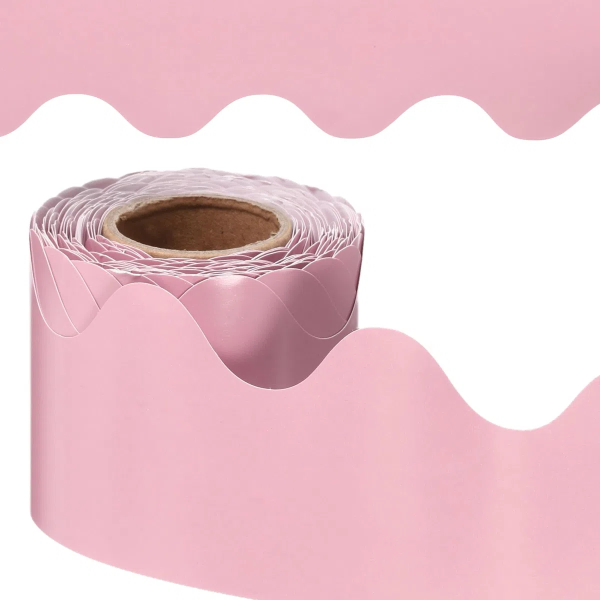 PATIKIL Borde para Tablón de Anuncios, 41 Pies Póster Pizarra Decoración de Corcho Recorte de Bordes Decorativos para Pared de Aula Oficina Taquilla, Rosa Claro