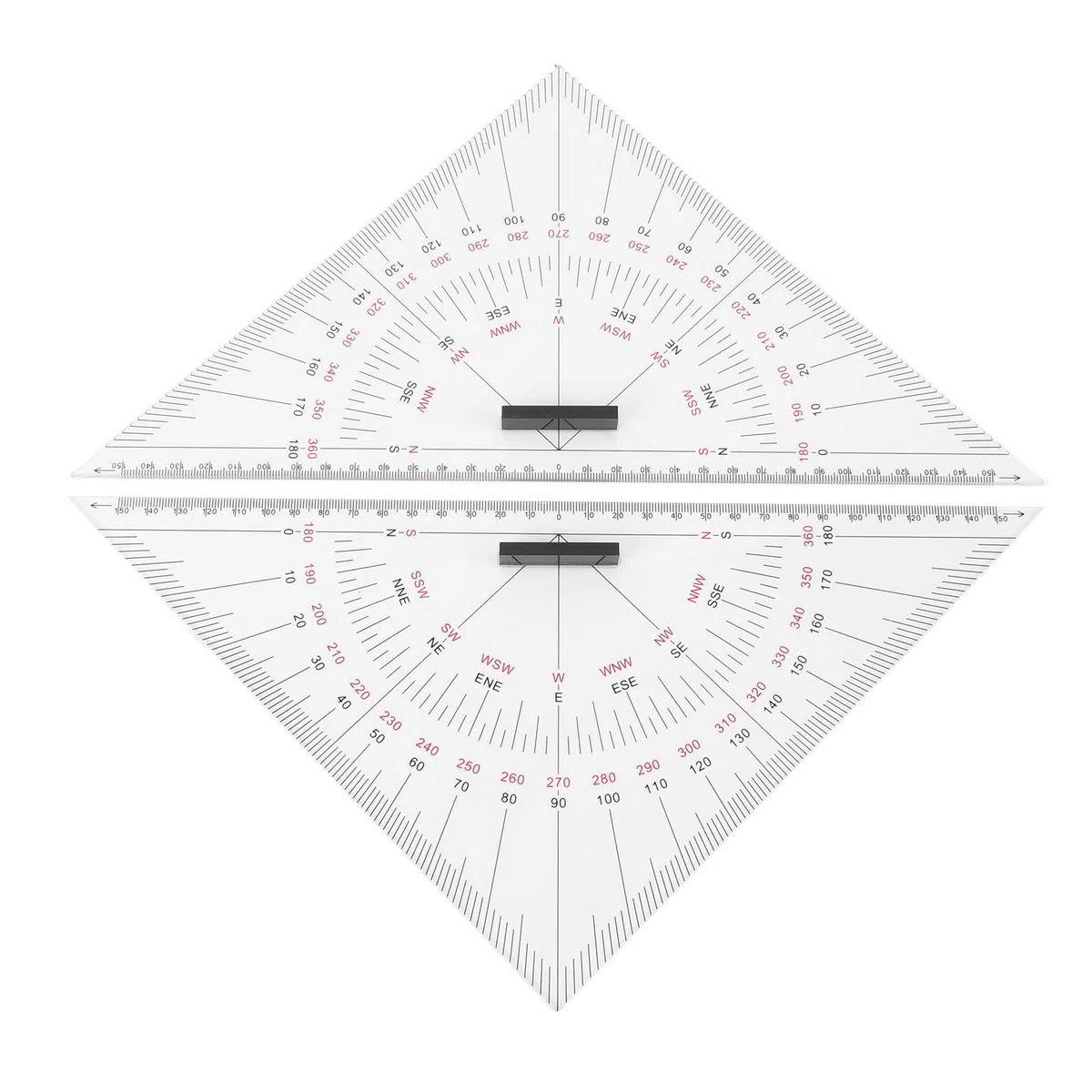 Sustantivo de Dreieck, Regla de Acrílico Largo y Lastreador -kala -diagram -triangular para Navegación Náutica