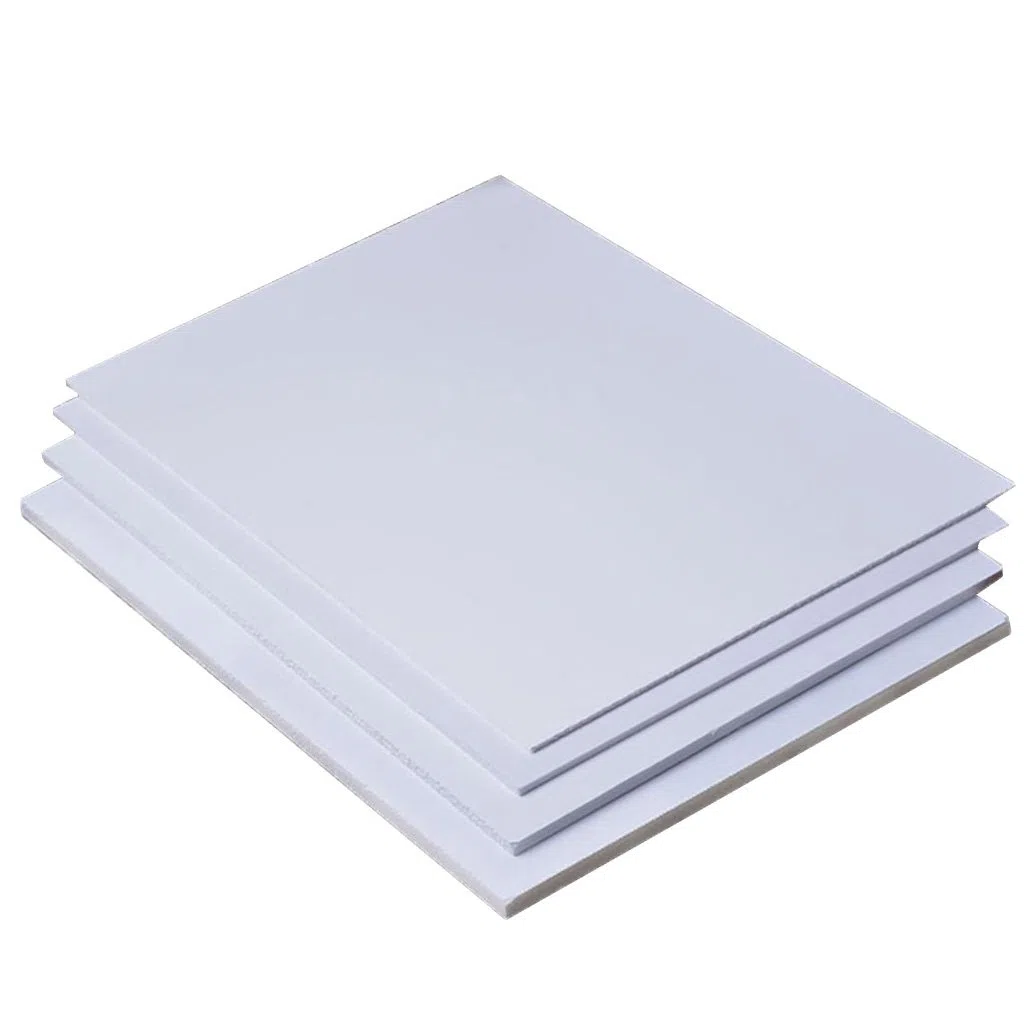 5 Piezas Láminas de PVC para Bricolaje Tablero de Espuma Manualidades Construcción de Modelos 200mm x 300mm x 2mm, Blanco