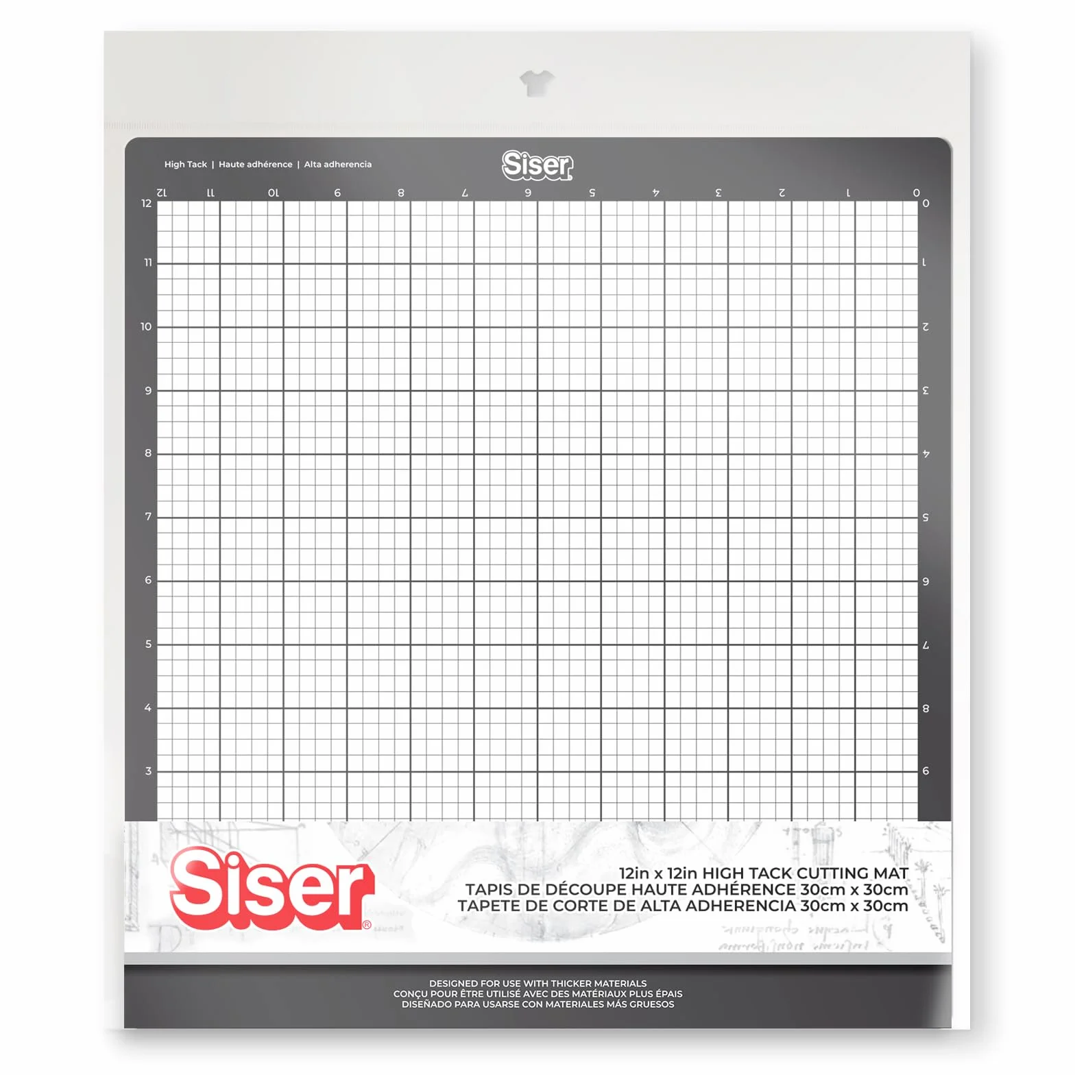Siser Alfombrilla de corte High Tack 30 x 30 cm – Alta adherencia, ideal para materiales gruesos. Cortes precisos y precisos en termovinilo, cartulina y acetato