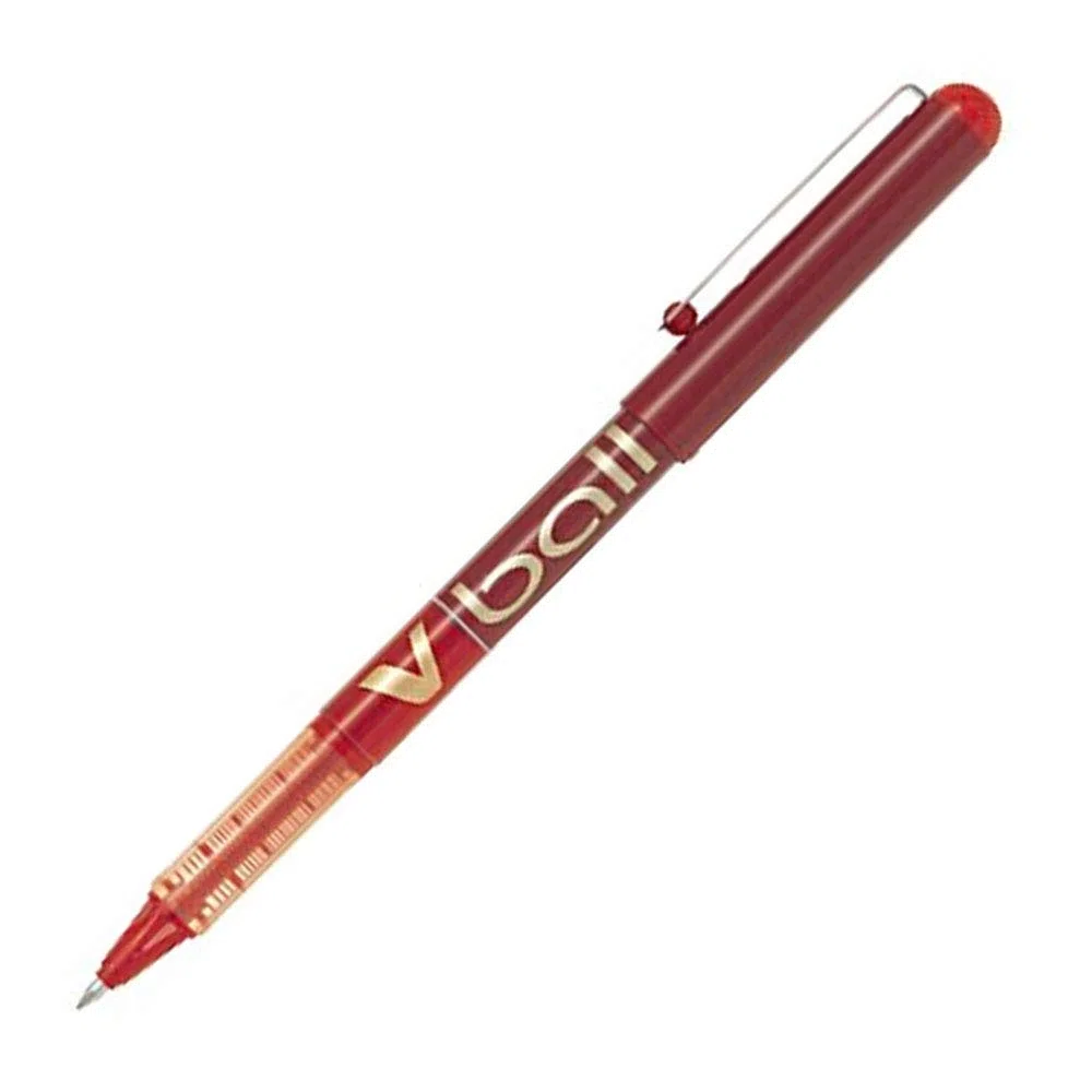 Pilot - V-Ball 07 - Bolígrafo Roller Tinta Liquida - Rojo - Punto Medio - (Caja 12 unidades)