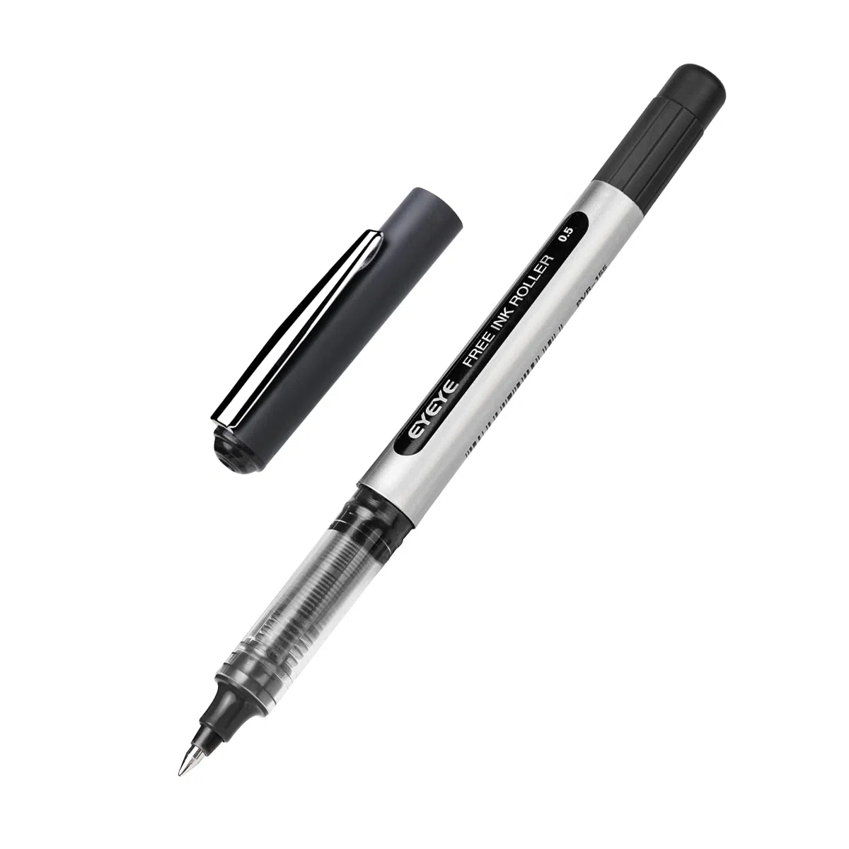 EYEYE Boligrafo Tinta Líquida Negro, 25pcs Boligrafos Roller de Tinta Líquida, Secado Rápido para Escribir, Escritura Suave para Oficina, Hogar, Empresa, Escuela Punta Fina 0.5 mm
