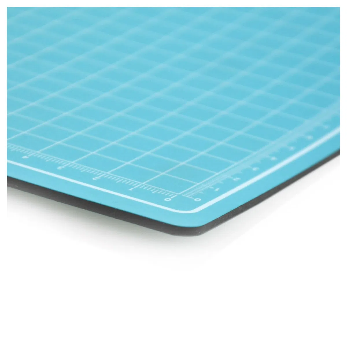 Office Box Plancha de Corte Protectora con Grosor de 3mm, Auto cicatrizante con Cuadrícula y Reglas Impresas, Protector de Mesa, Lavable y muy Resistente. (Turquesa, A1)