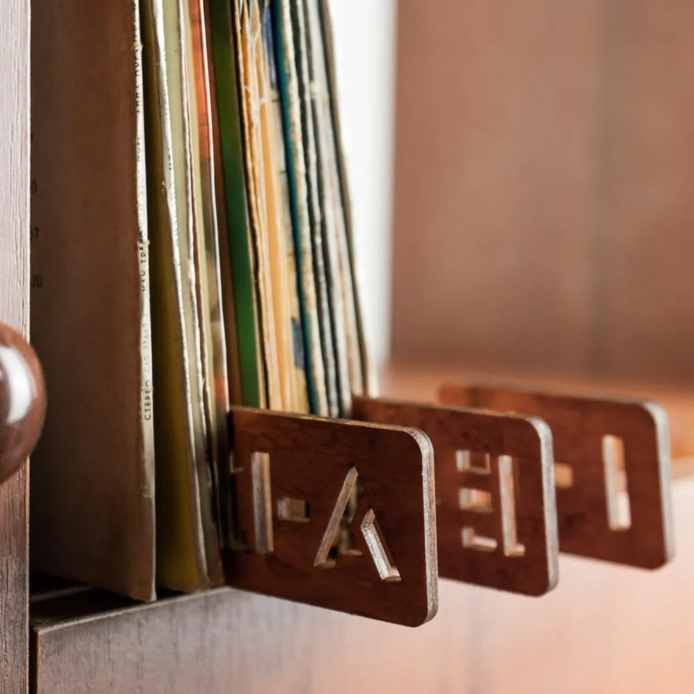 26 Divisores de Discos de Madera, Divisores AlfabéTicos de Almacenamiento de, GuíAs Organizadoras de Soportes de Discos