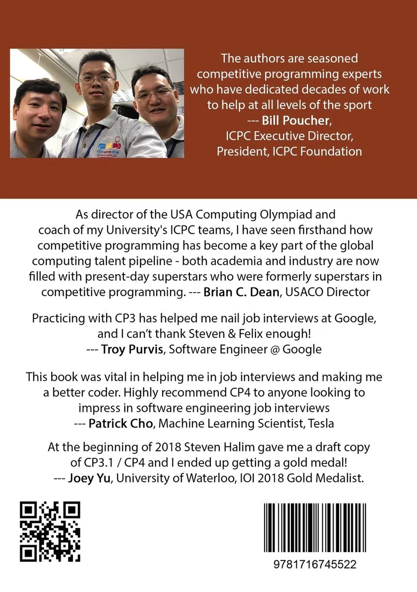 Competitive Programming 4 - Book 1: The Lower Bound of Programming Contests in the 2020s