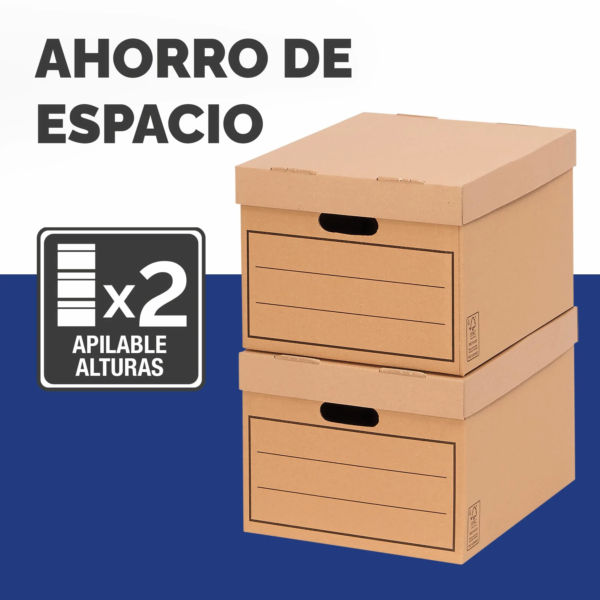 Bankers Box 00154, Caja de almacenamiento, marrón, pack de 10 unidades