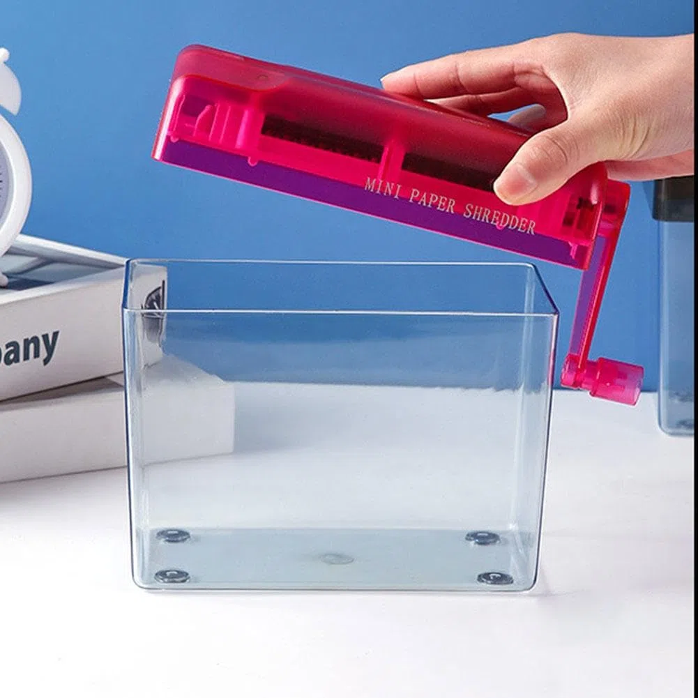 Trituradora Manual de Papel Portátil - Mini Cortadora A4 Para Uso Doméstico, Oficina y Escuela - Herramienta de Corte Hecha a Mano