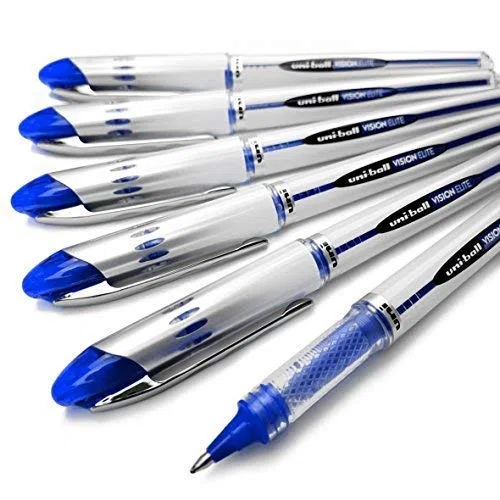 Uni-Ball Vision Elite - UB-200 - Tinta Líquida Bolígrafo - Paquete de 6 - Azul