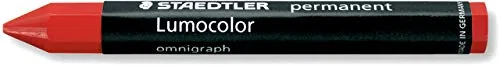 Lápiz cera Staedtler Lumocolor Omnigraph rojo (12 unidades)