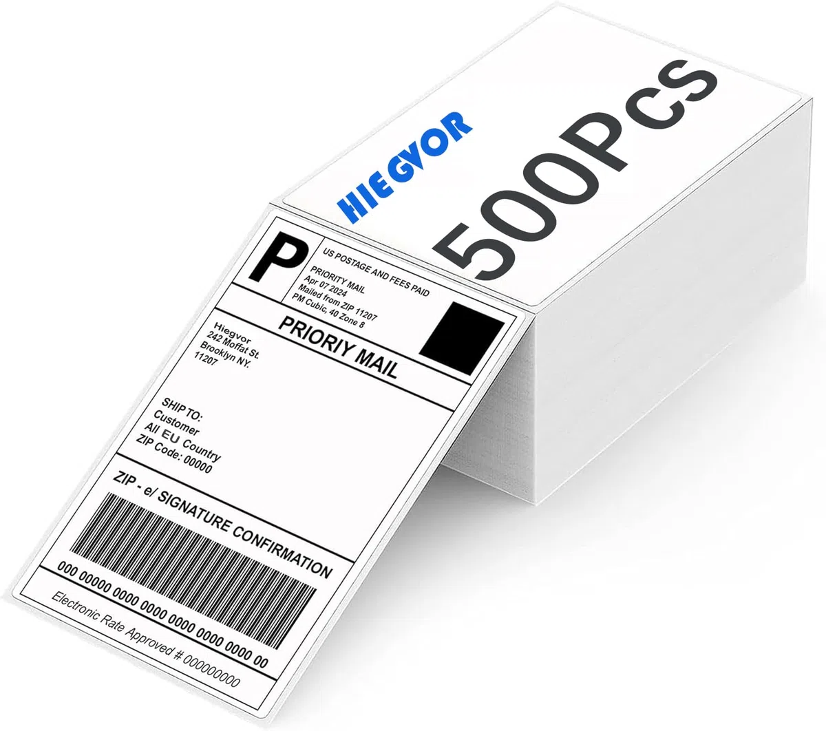 Etiquetas térmicas directas de 4 "x 6", 500 Etiqueta de envío exprés, Etiquetas de envío, 4 x 6 etiquetas térmicas para impresora,etiquetas adhesivas para varias impresoras